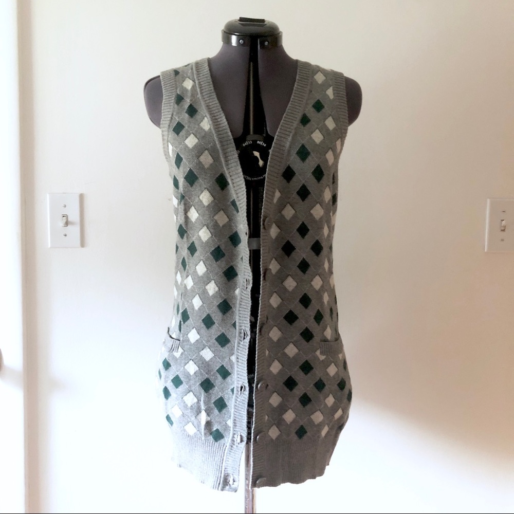 Long Sleeveless Cardigan